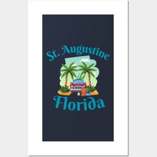 St. Augustine Florida Vacation Posters and Art